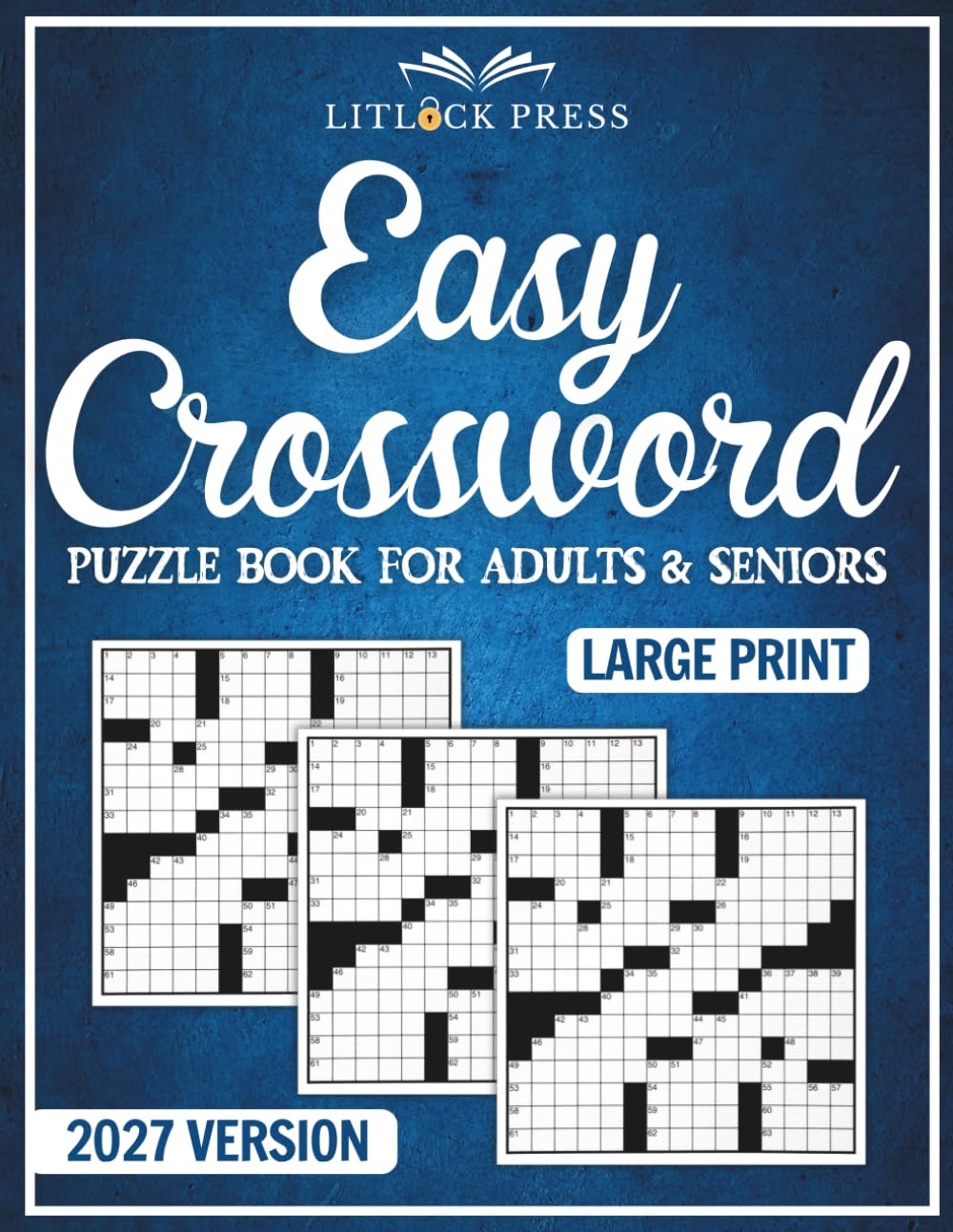 Easy Crossword Puzzle Book For Adults & Seniors Large Print