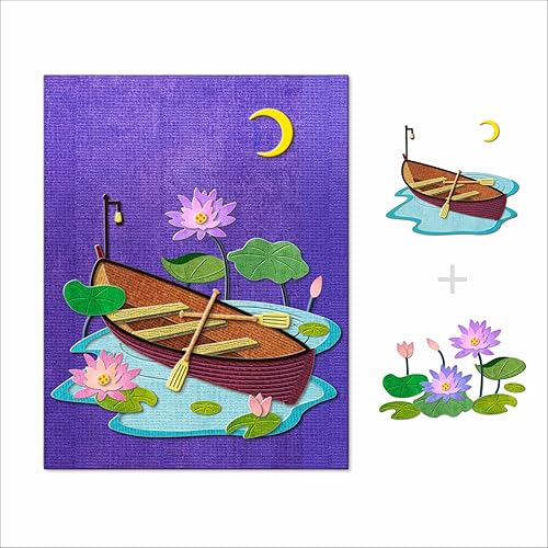 Miniatura 8 de XMZZMX Troqueles de corte de metal para fiesta de cumpleaños para hacer tarjetas, plantillas de kit de troqueles en relieve de papel, suministros de