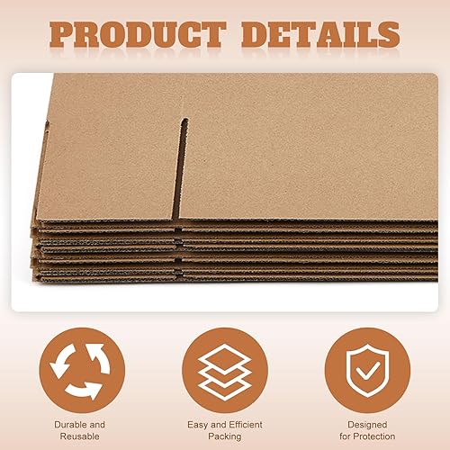 Miniatura 4 de Ireer 2 juegos de cajas móviles grandes para espejo de imagen, caja de espejo grande de 40 x 60 x 3 12 pulgadas, cajas de TV de pantalla plana