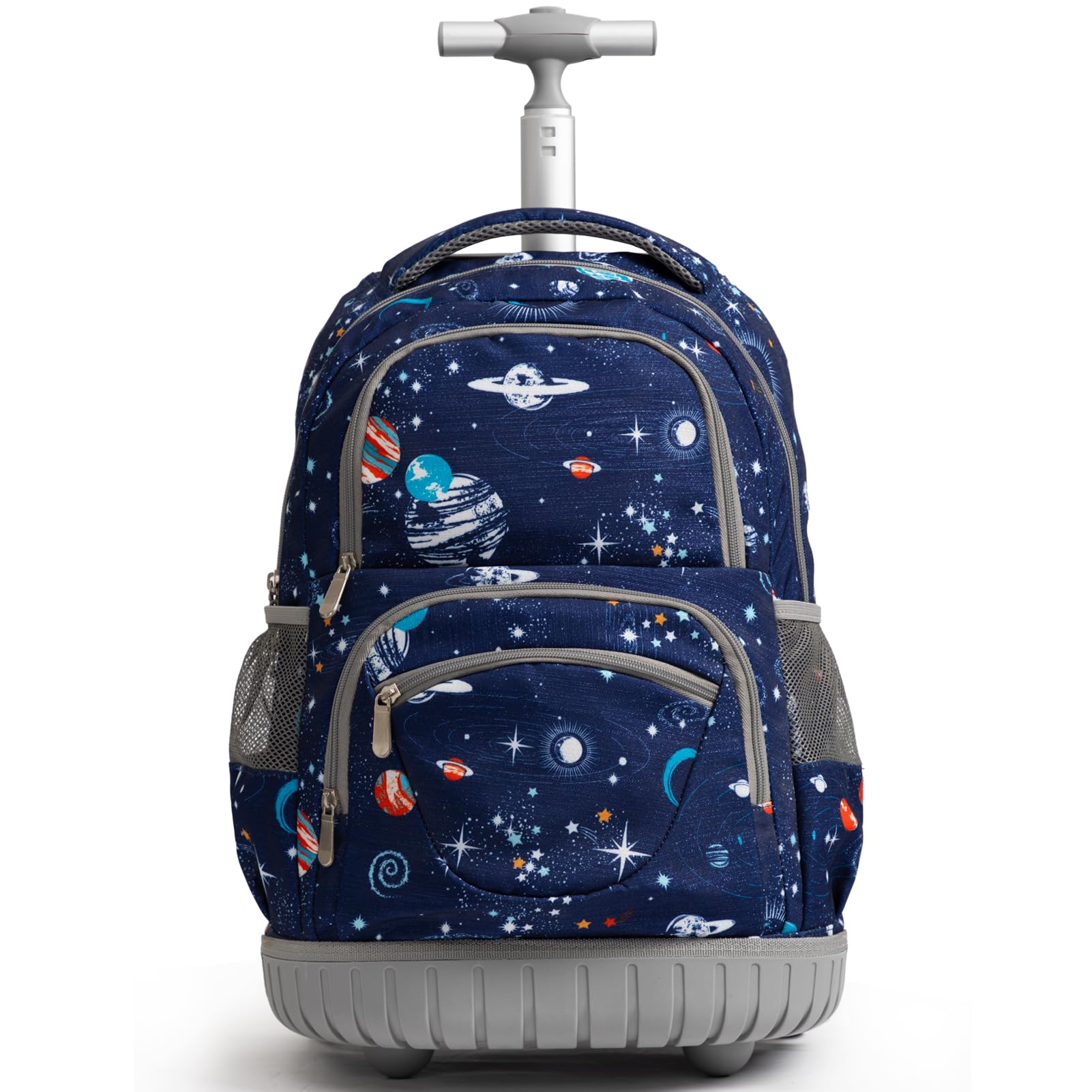 SKYMOVE 18 inches Wheeled Rolling Backpack Multi-Compartment College Books Laptop Bag Business Trip Carry-on