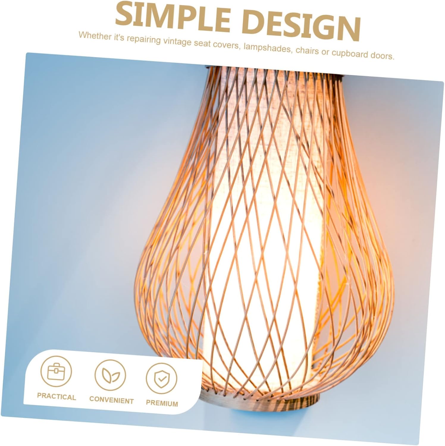 COHEALI DIY Caning Rattan Natural Cane Webbing Versatile Basket Making Supplies