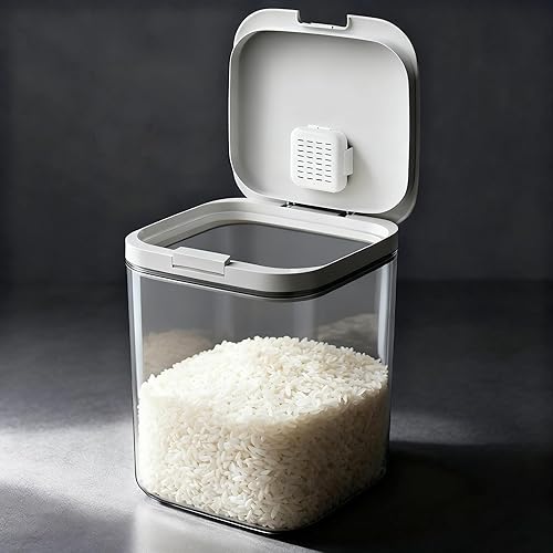 LivLab Contenedor de harina de 11 litros10.5 cuartos de galón22.0 lbs  Contenedor de arroz para almacenamiento de alimentos para el hogar para