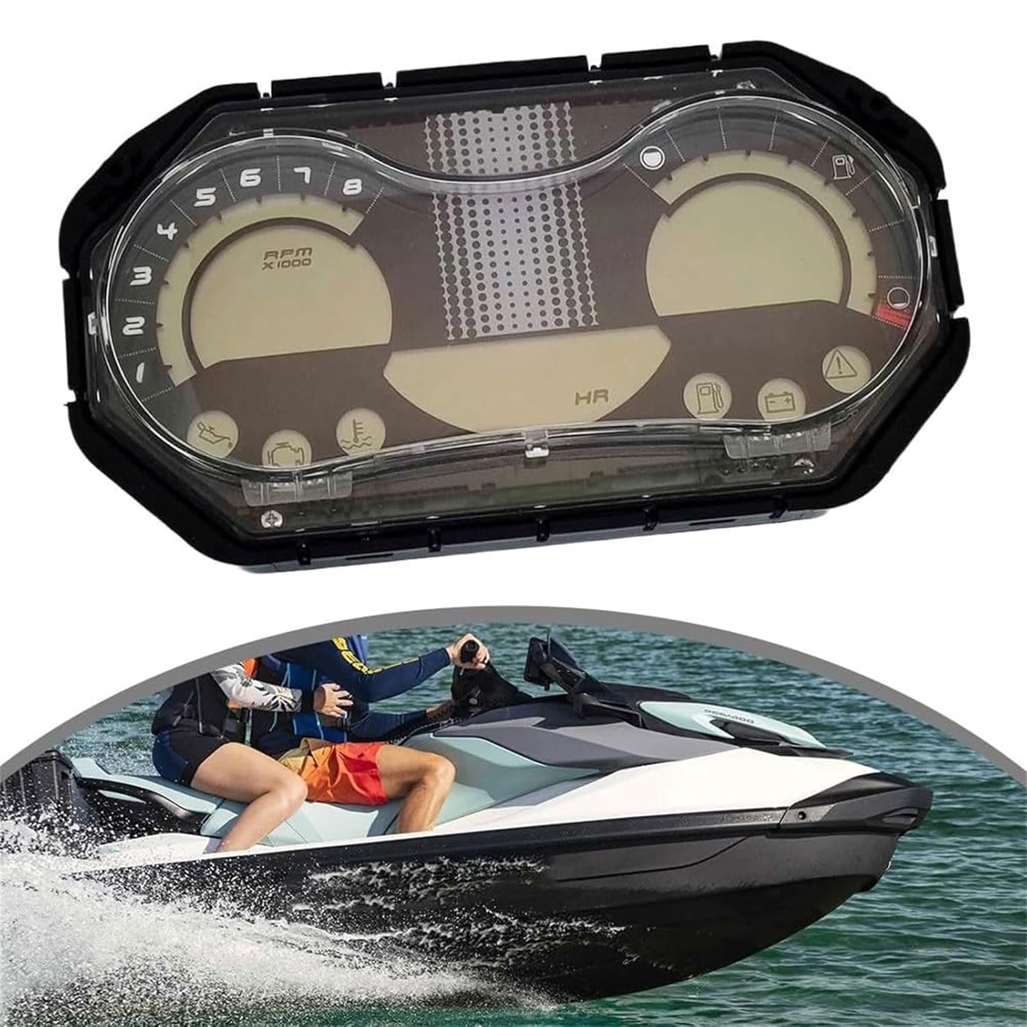 Dashboard UV LCD Speed Gauge Meter for 130 155 Accurate RPM Fuels Levels Readings 278002217 278002070 High Precise LCD Speedometer