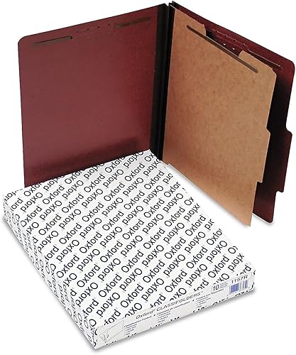 Miniatura 3 de Pendaflex Carpetas de archivo de clasificación de cartón prensado, 1 divisor, cierres integrados de 2 pulgadas, corte de pestaña 25, tamaño carta,