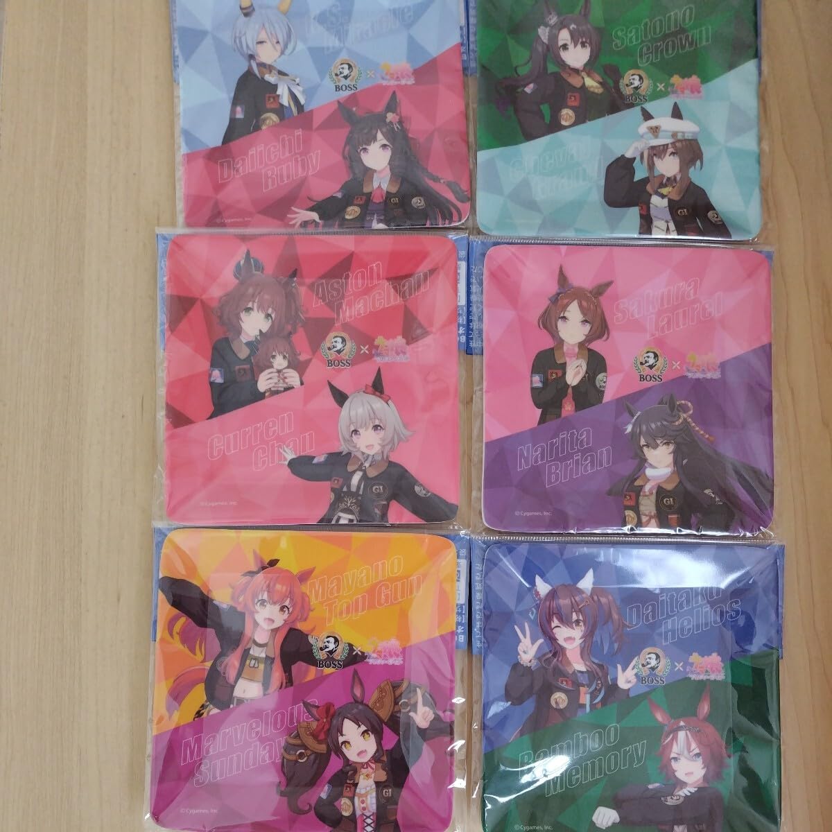 Amazon.co.jp: ボス ウマ娘 オリジナルプレート 全6種 メラミン皿