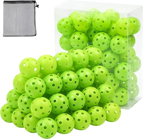 Paquete de 50 pelotas de golf de plástico para práctica de vuelo limitado, pelota de entrenamiento de golf, práctica hueca, columpio, pelotas de