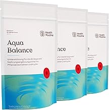 Health Routine Aqua Balance - 180 Capsules - Dietary Supplement with OPC Grape Seed Extract, High Dose, Diosmin, Copper and Nettle to Support Connective Tissue and Veins
