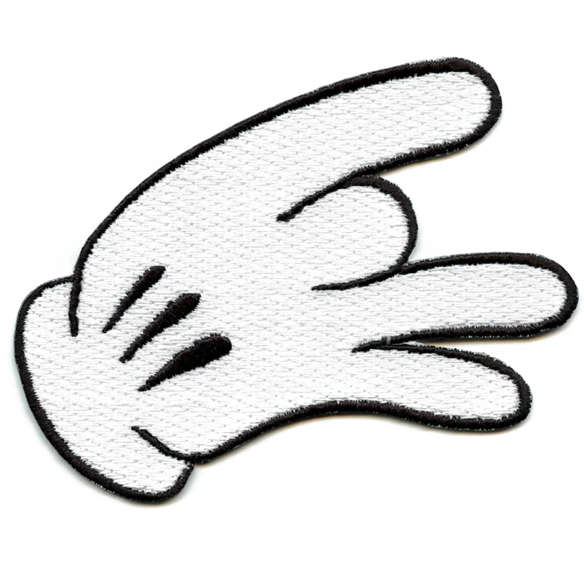 Triple D Dallas Hand With Glove Fingers Embroidered Iron On Patch