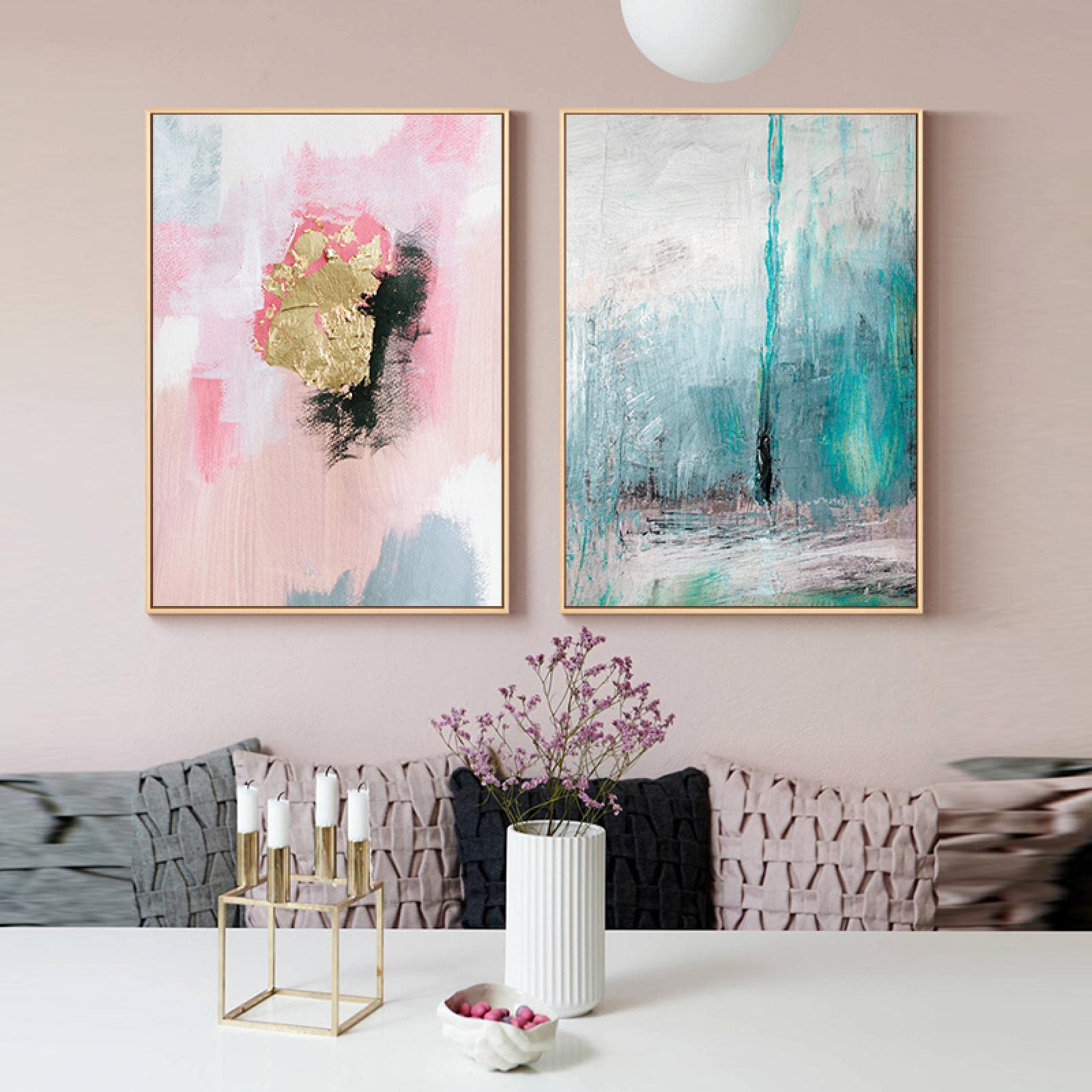 Amazon｜現代抽象絵画カラフルなキャンバスポスター金箔壁アート写真ギャラリー寝室家の装飾プリント30x45cmx2pcsフレームレス｜ウォールステッカー  オンライン通販 CHATYOUNG 抽象的な寝室の壁アート - 黒と白 グレー 抽象的な金箔 手塗り テクスチャー モダン ..., image size:1600x1600