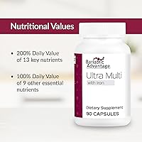 Vista 5 de Bariatric Advantage Ultra Multivitamínico con Hierro – Ultra Multi con Hierro – Formato de Cápsula Multivitamínico – Proporciona Complejo Completo
