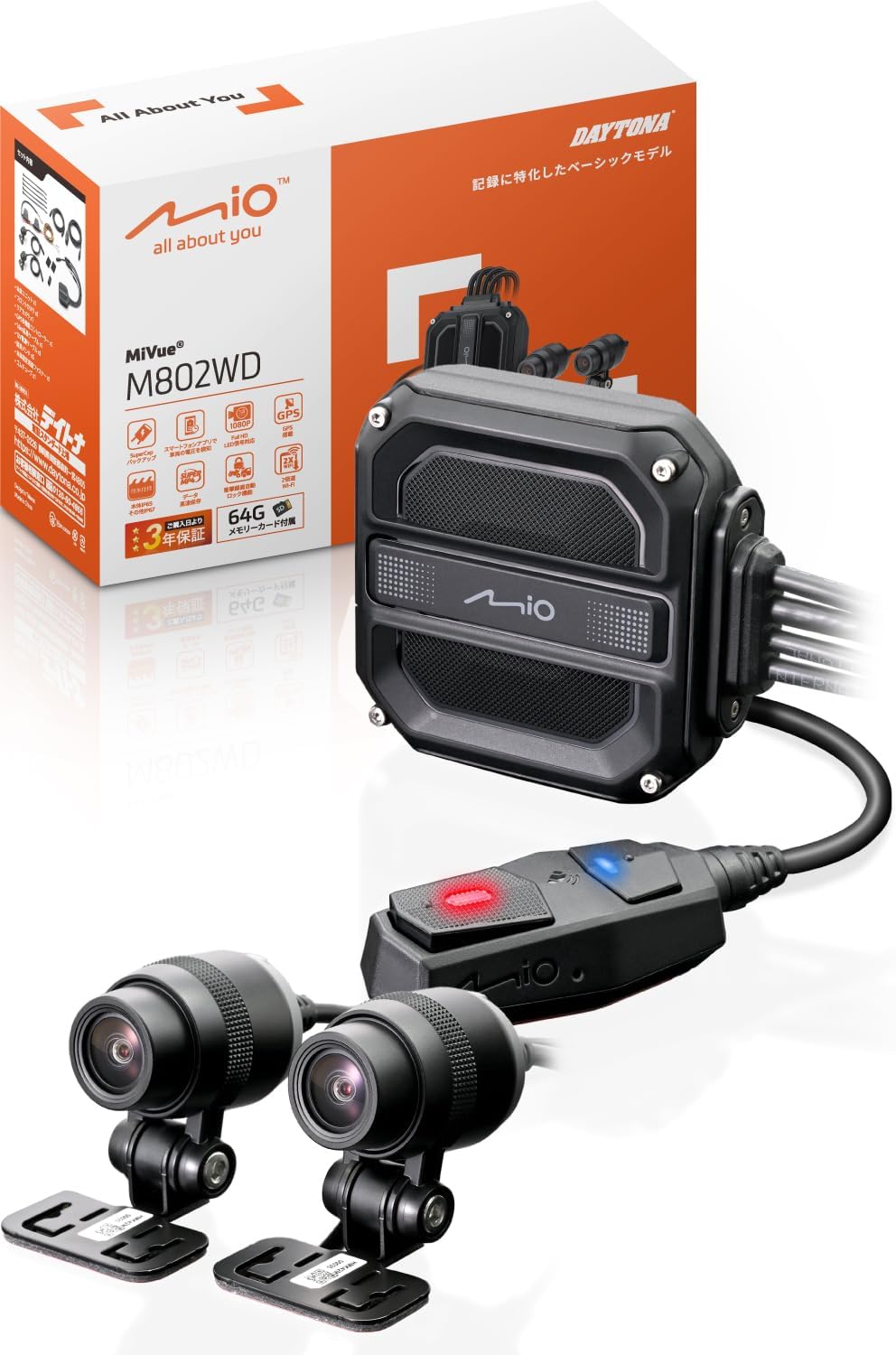Daytona Mio MiVue M802WD Motorcycle Dash Cam User Manual