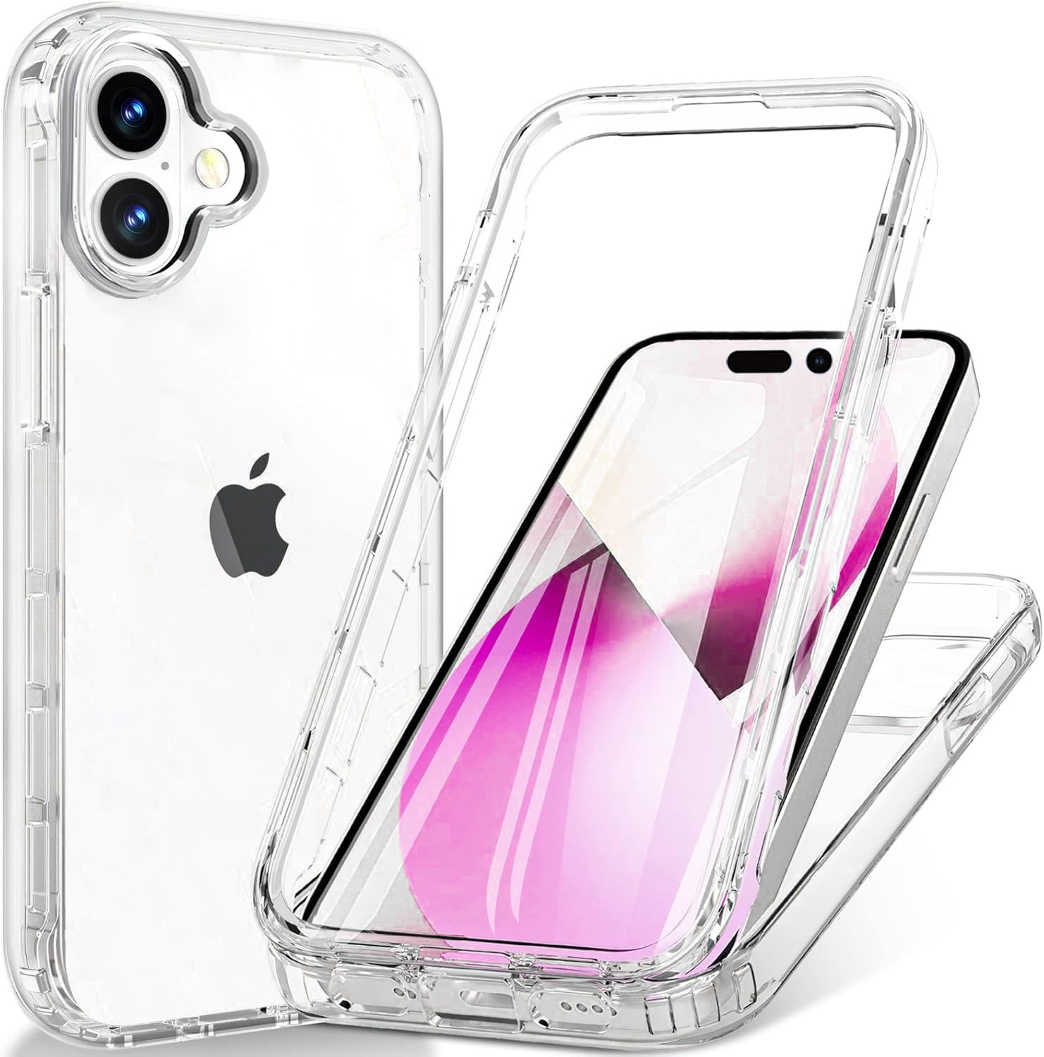 Custodia Trasparente Anteriore E Posteriore A 360° Per IPhone - Foto 5