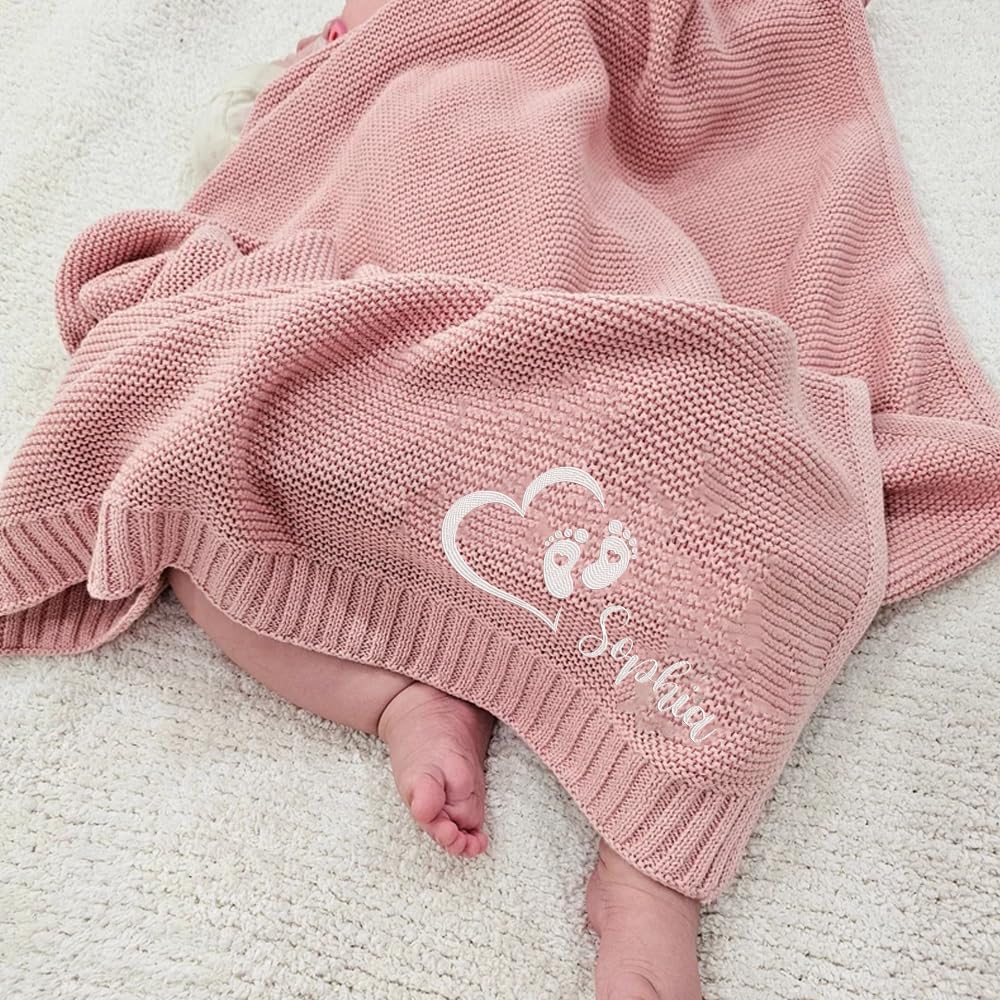 Luxury Personalized Baby Blanket, Customize Baby Blanket, Embroidered Baby Blanket, Baby Blanket for Newborn, Personalized Baby Blanket with Name, Newborn Baby Gifts, Baby Gift