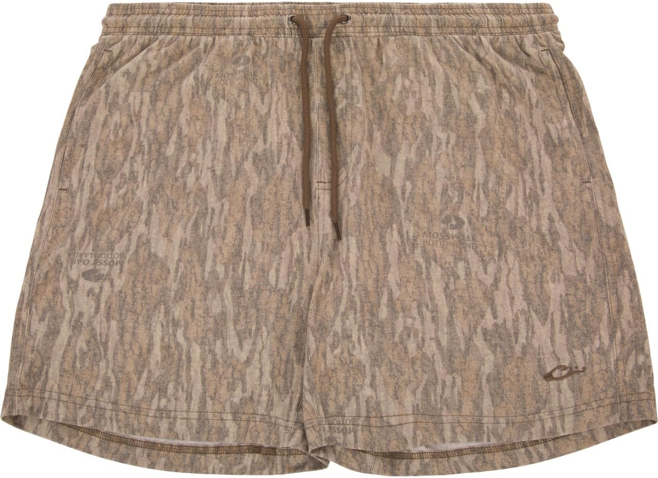 Drake Waterfowl Tri-Blend Campus Short – Lightweight Stretch 7" Casual Shorts for Everyday Comfort