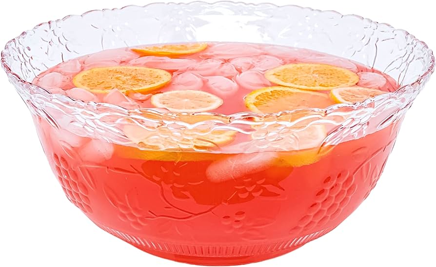 Amazon.co.jp: プレミアム大型クリアプラスチックパンチボウルセット