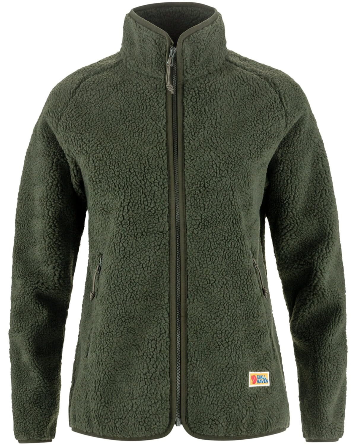 FJALLRAVEN 84789-662 Vardag Pile Fleece W Sweatshirt Women's Deep Forest Size L