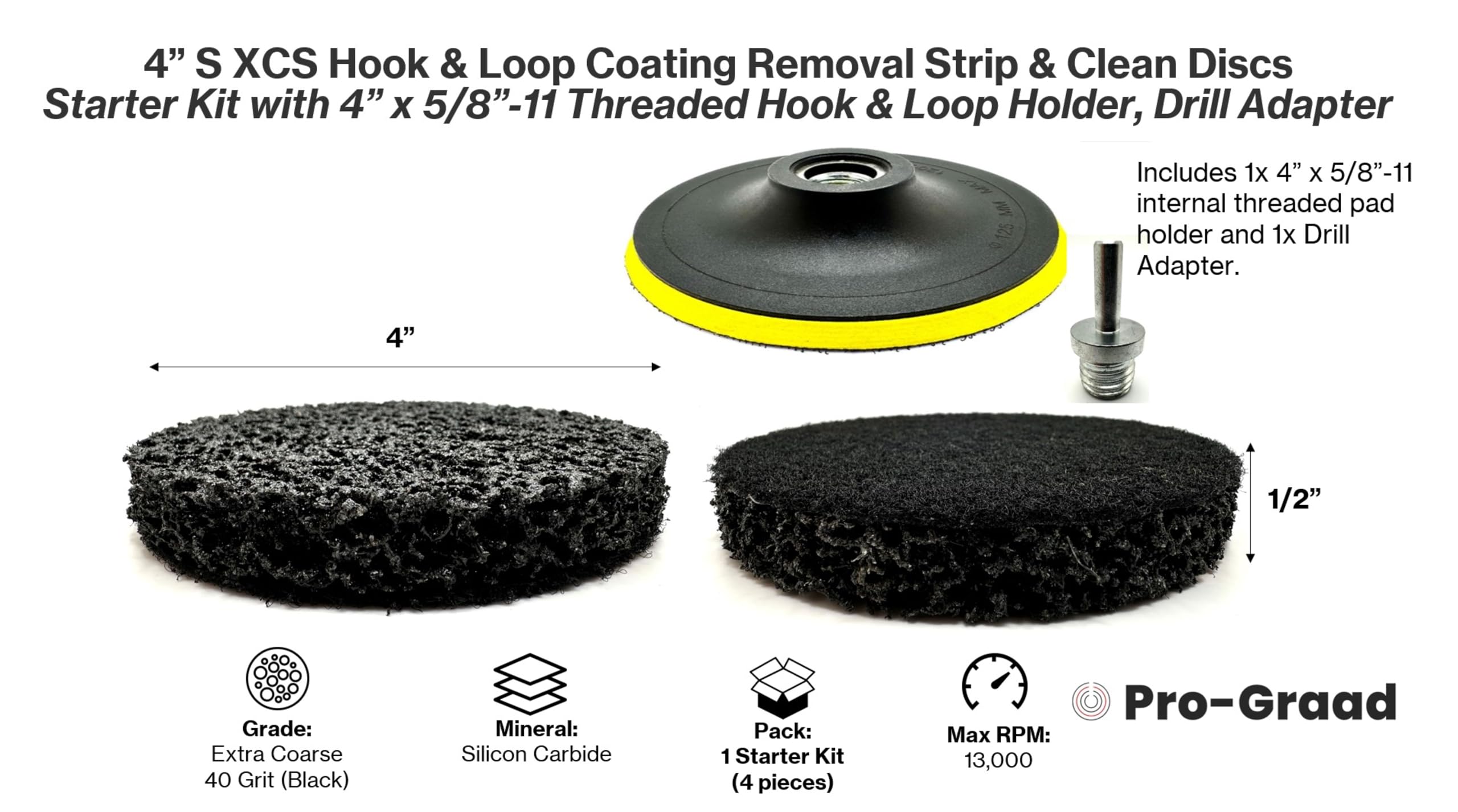 3M 05589, Scotch-Brite Clean And Strip XT Pro Disc, XO-DC, SiC Extra Coarse, TN 6 thumbnail image