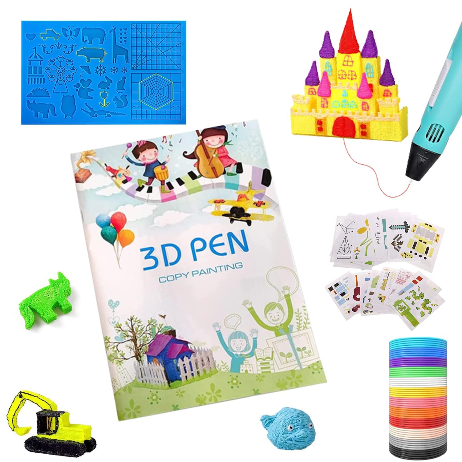 Modello di disegno con penna 3D - Libro di stampa PLA 1,75 mm - 40 motivi senza penna
