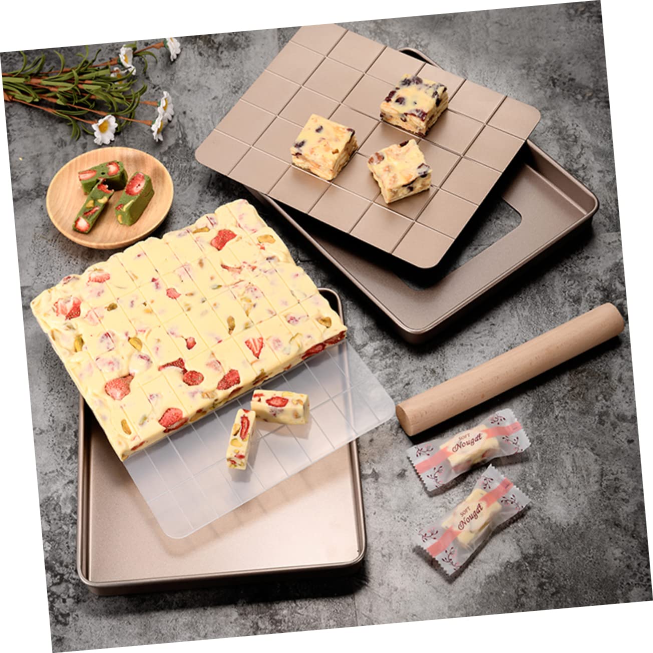 Ciieeo Crisserpfanne Für Mikrowelle Nougat-backutensilien-set Nougat-backform Aus Metall Gebäckherstellungsutensilien Diy-nougatform Backutensilien Für Küche Werkzeuge Zur