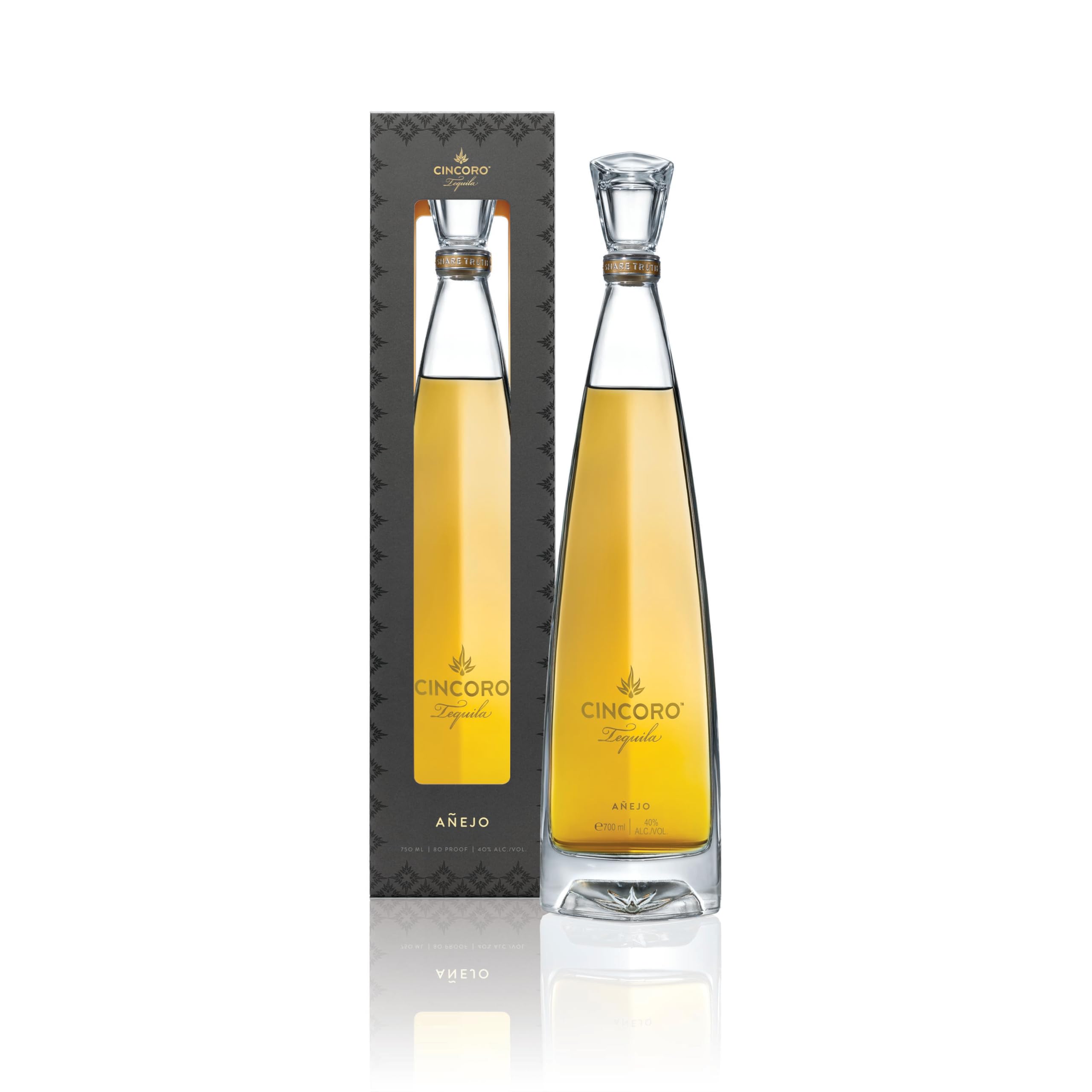 Cincoro Anejo Super-Premium Tequila Gift-Box, 100% Blue Weber