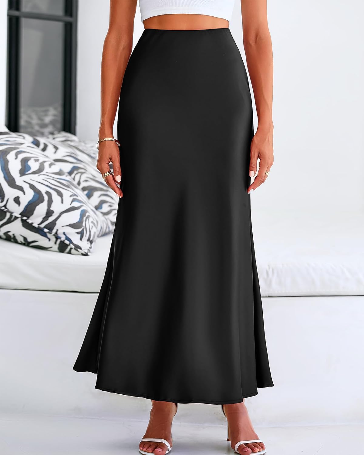 BTFBM Womens Spring Skirts 2026 Business Casual Clothes High Waisted Cocktail Party Wedding Guest Mermaid Maxi Skirt - Image 2