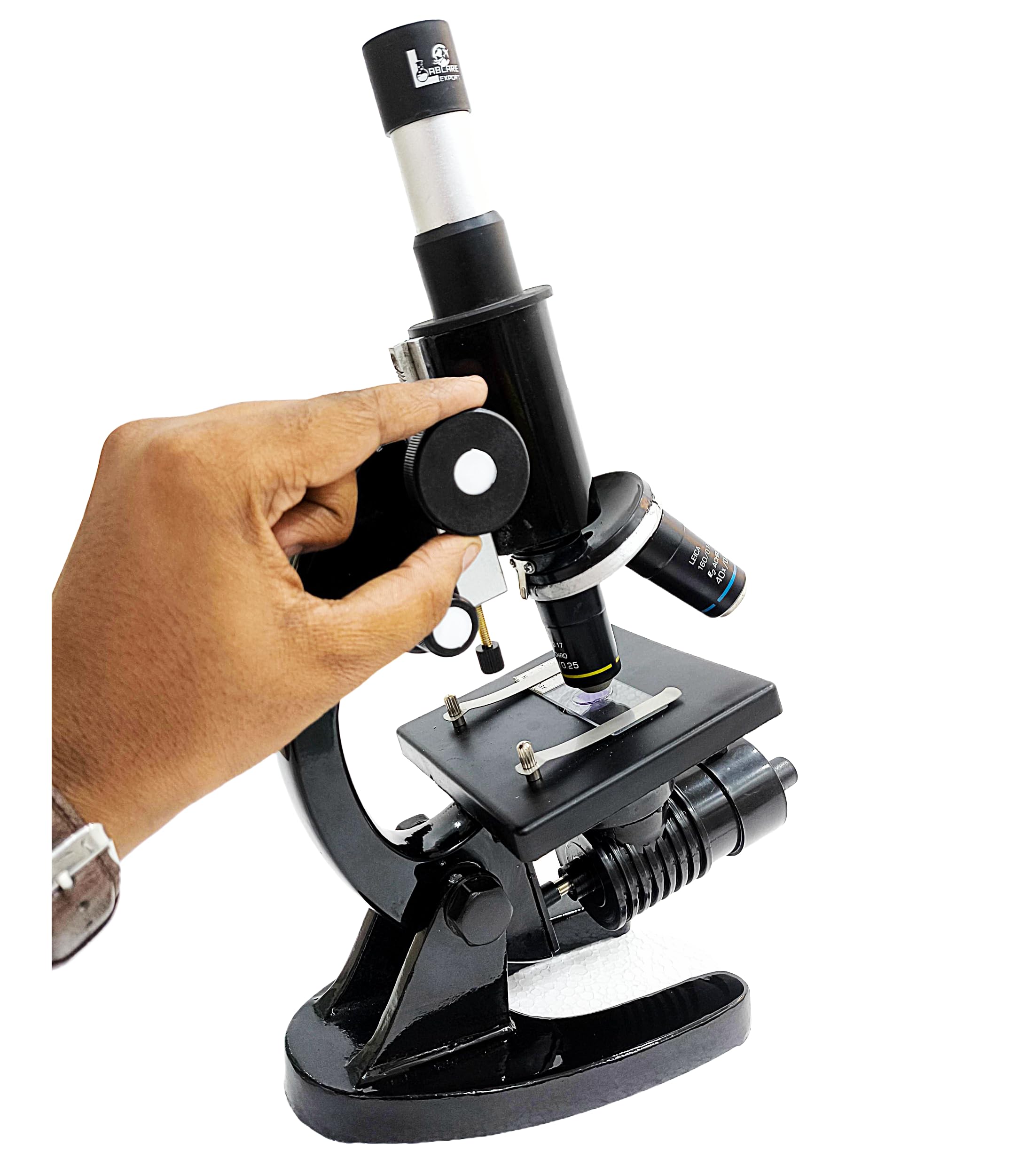 Labcare Elementery Collage Junior Microscope with Blank Slide, LED Lamp, Coverslip, Specimen Slides,Eyepiece Lens, School Microscope-image-45
