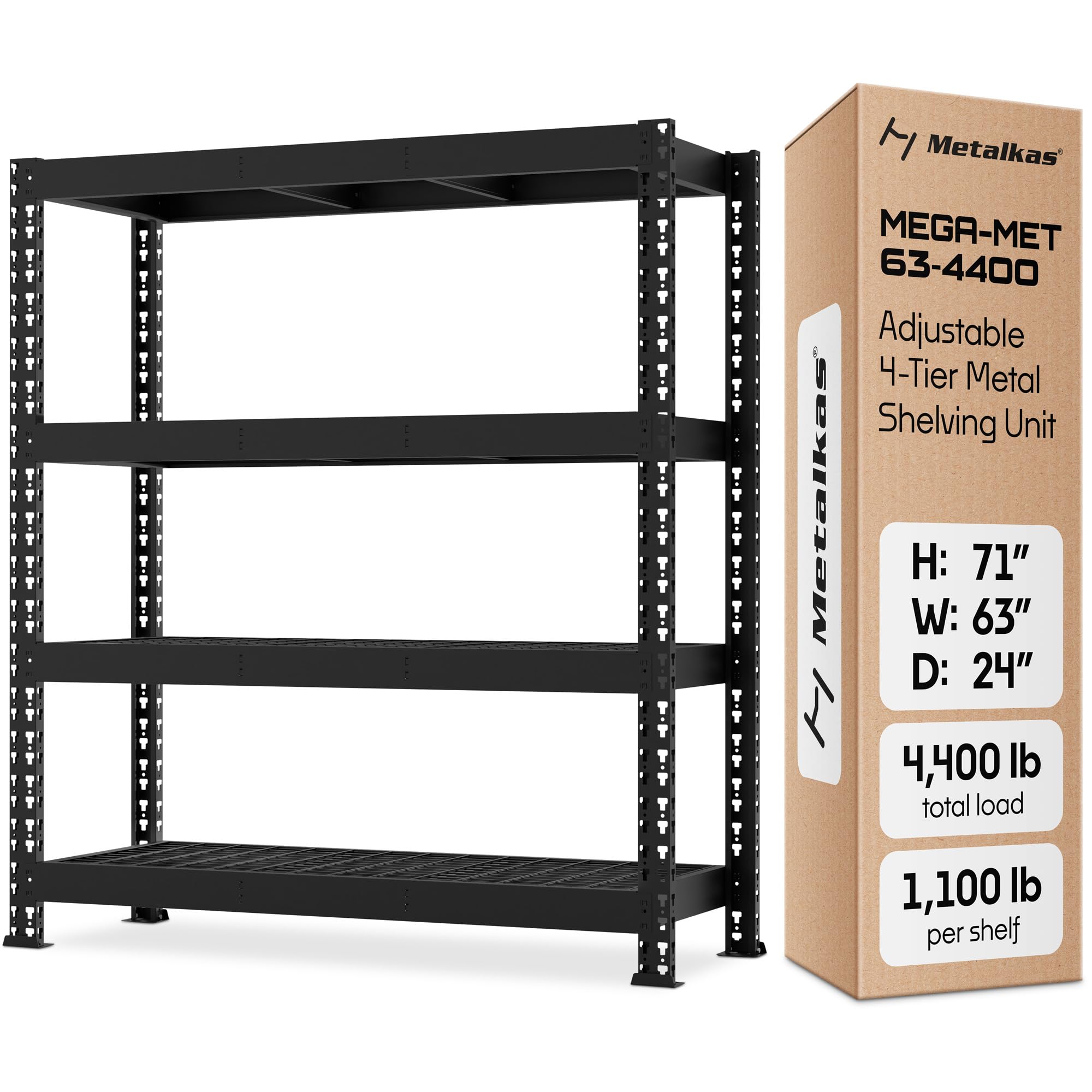 Metalkast Heavy-Duty Metal Garage Shelving | 71