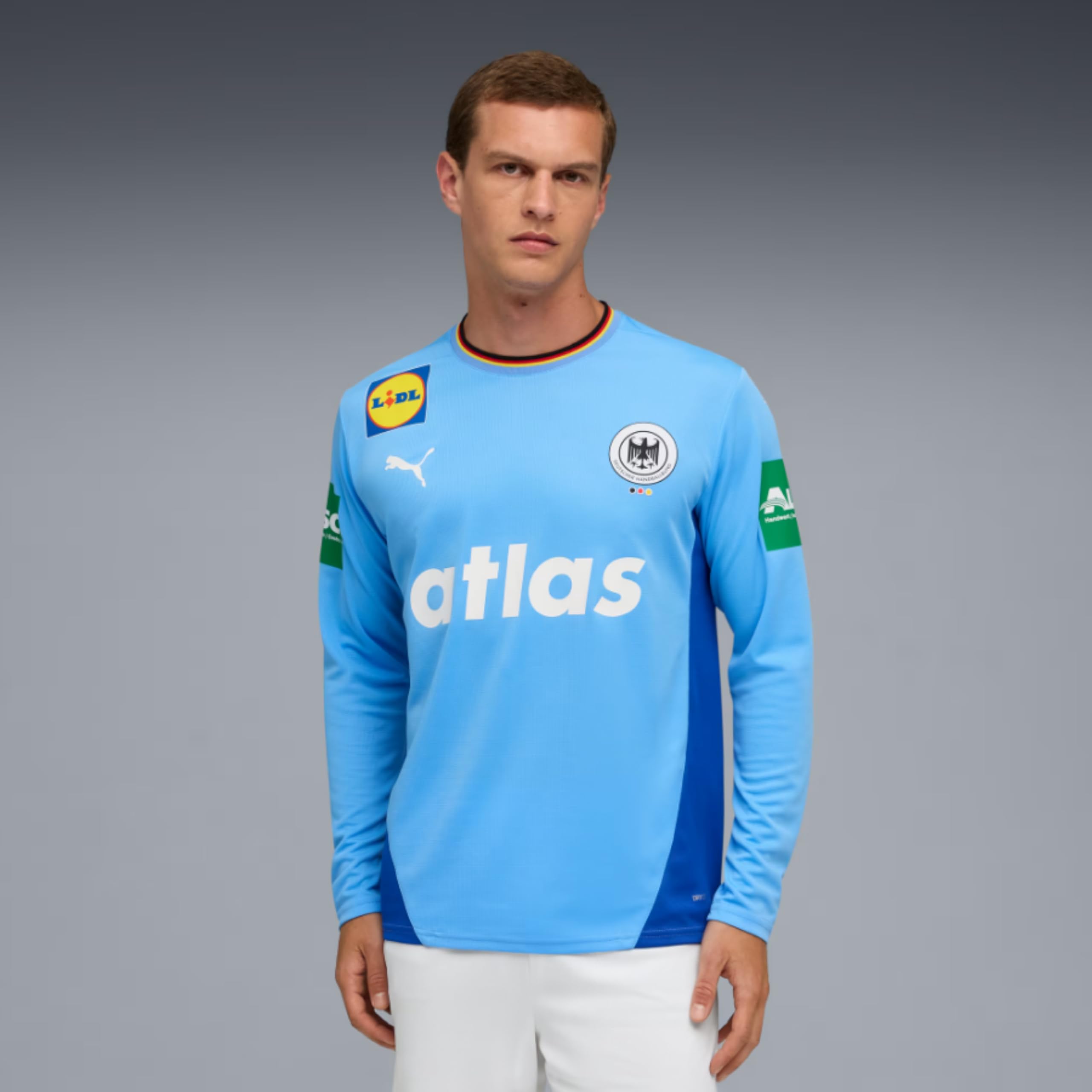 PUMA Original DHB Handball Trikot Herren [Torwart Euro 2026] Offizielles Handball Trikot [Spieler oder Personalisiert] Sportbekleidung Sport Tshirts Herren Shirt Männer