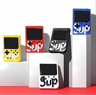 لعبة فيديو محمولة للأطفال ساب 400 في 1، جهاز تشغيل العاب الفيديو الرقمية مع مخرج تلفزيون مع ريموت كنترول من ماشز، أسود