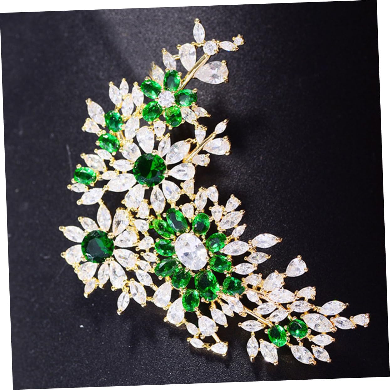 spilla da appendere mujer lady green woman corpetto spilla splendente spilla zircone