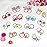 WillingTee 120pcs (60 pairs) Mix Colors Girl\'s Elastic Hair Ties Soft Rubber Bands Hair Bands Holders Pigtails Hair Accessories for Girls Infants Toddlers Kids Teens and Children