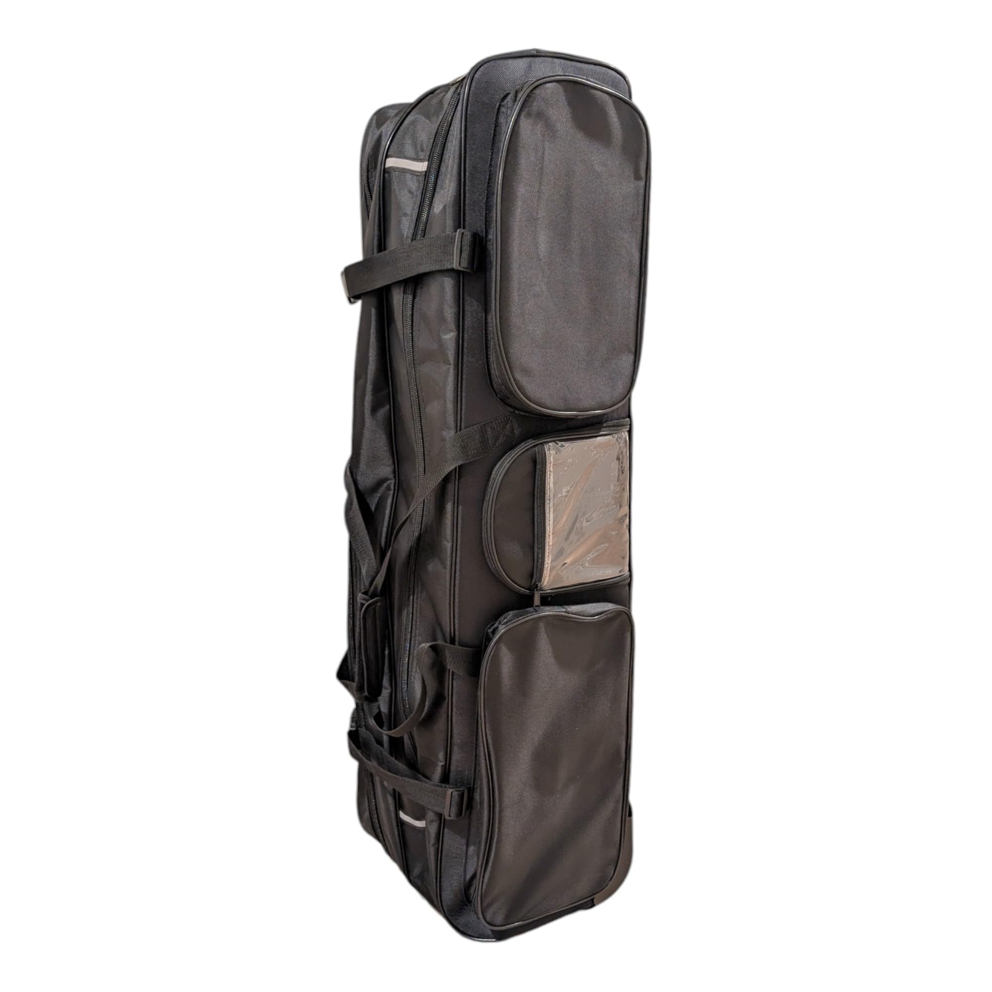 Fencing Club Two Compartment Fencing Bag, Carry Sports Equipment Bag for Foil Epee and Saber, Travel Gear, Competition Bag with Straps, Elite Team Bag (Carry, Black)