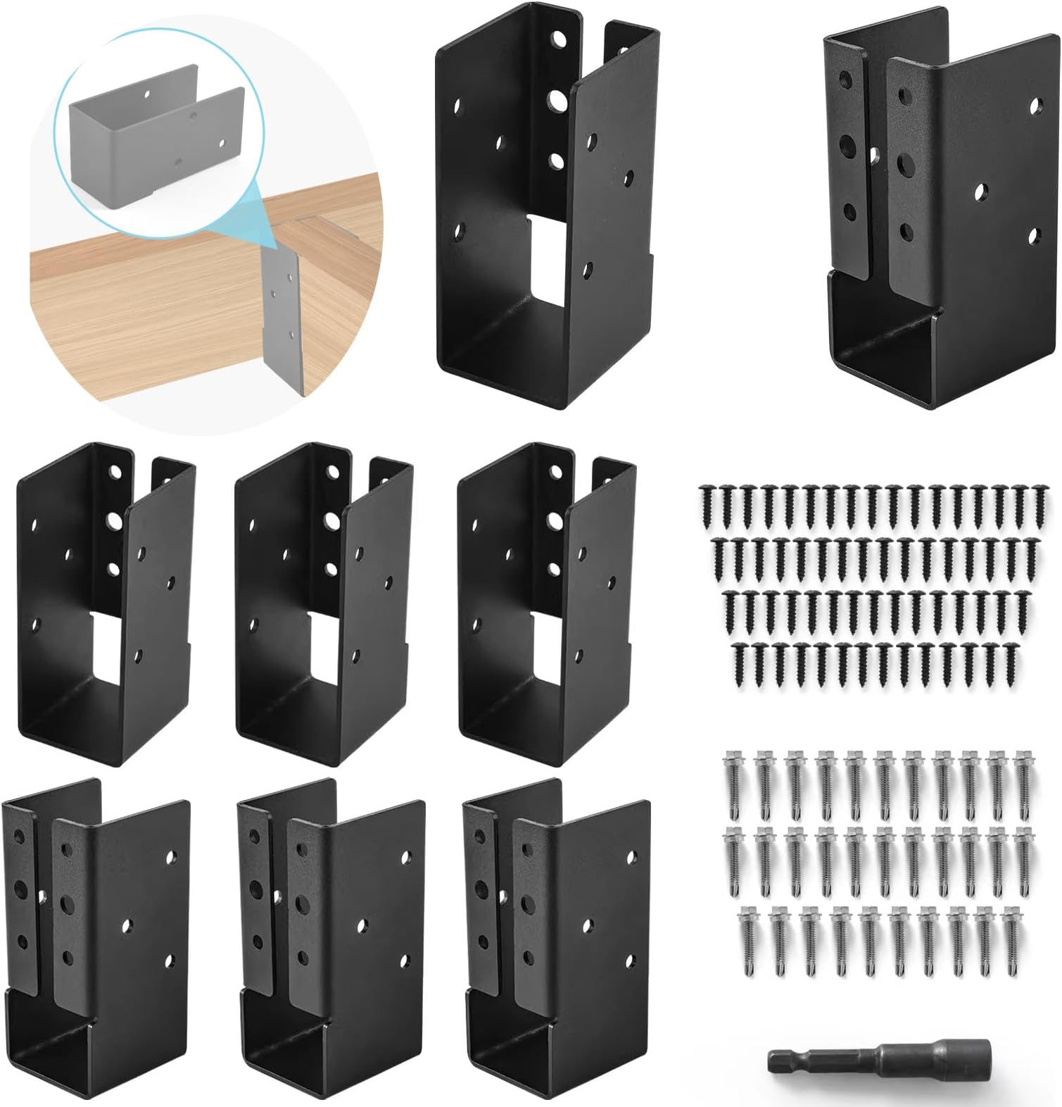 Amazon.com: Supllueer Joist Hanger Q235 Concealed Flange Light Joist ...