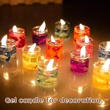 6lb Clear Gel Wax for Candle Making, Transparent Jelly Wax Melts Crystal Gel Candle 96 OZ