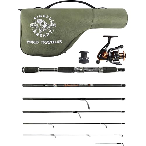 Rigged and Ready Smuggler Series™ Travel Fishing Rods. Super Compact, 1 Spinning Rod and Reel Combo, 4 Spin, 1 Casting Rod + Cases. 2, 3 or 4 Tips. Spin and General Freshwater - Saltwater Fishing