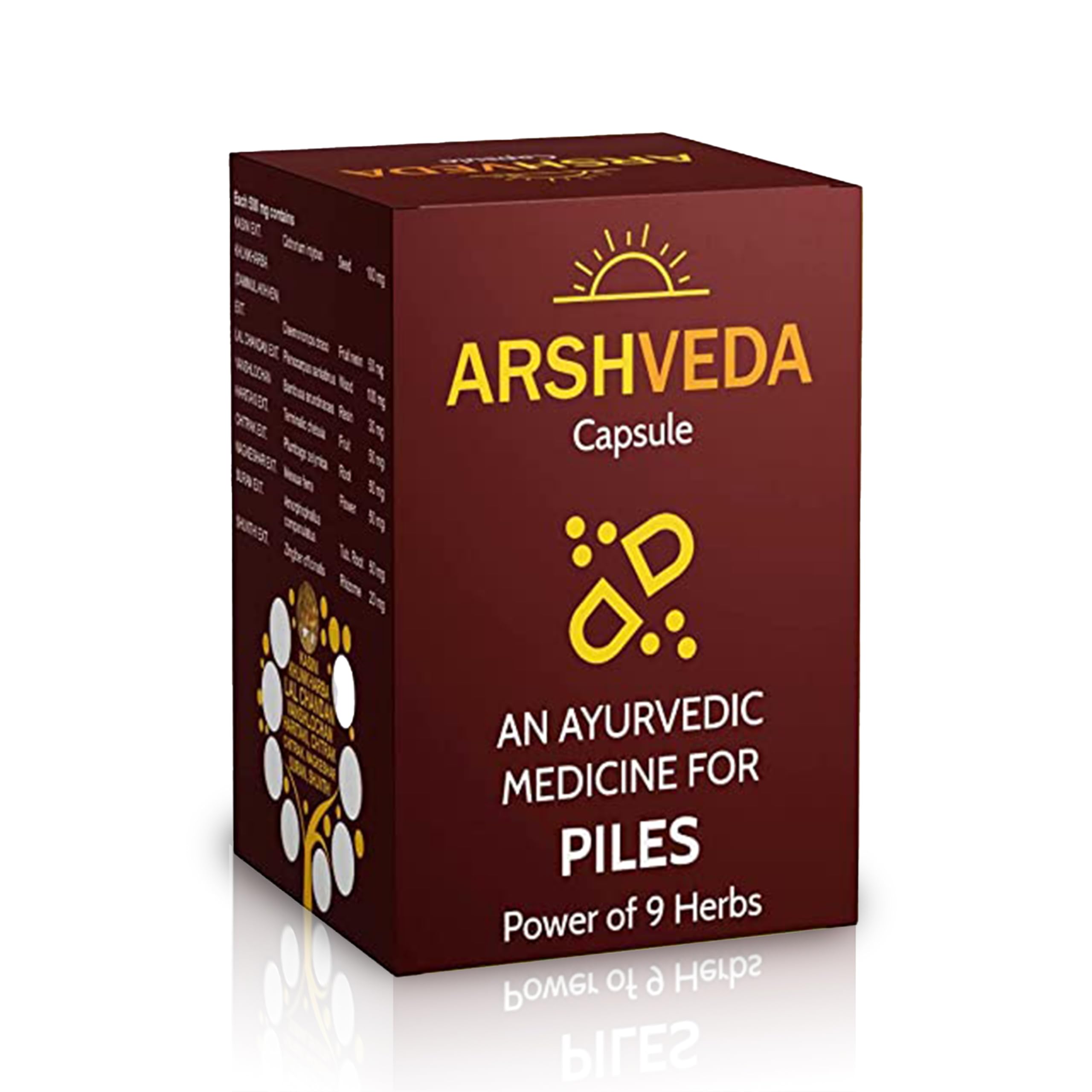 See full amazon price history chart for ARSHVEDA Capsules Ayurvedic Medicine with Power of 9 Herbs Helps to Reduce Piles Problem,Helps in Relieves Pain, Swelling (Size-30 Capsules) ARSHVEDA Capsules Ayurvedic Medicine with Power of 9 Herbs Helps to Reduce Piles Problem,Helps in Relieves Pain, Swelling (Size-30 Capsules) (B0D7HWNTNG) Amazon Price History, Amazon Price Tracker
