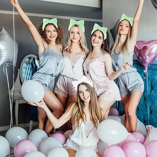 Miniatura 5 de Jaciya Diademas para el cuidado de la piel, diadema de maquillaje de spa para lavar la cara, paquete de 8 unidades, regalos de spa para mujeres,