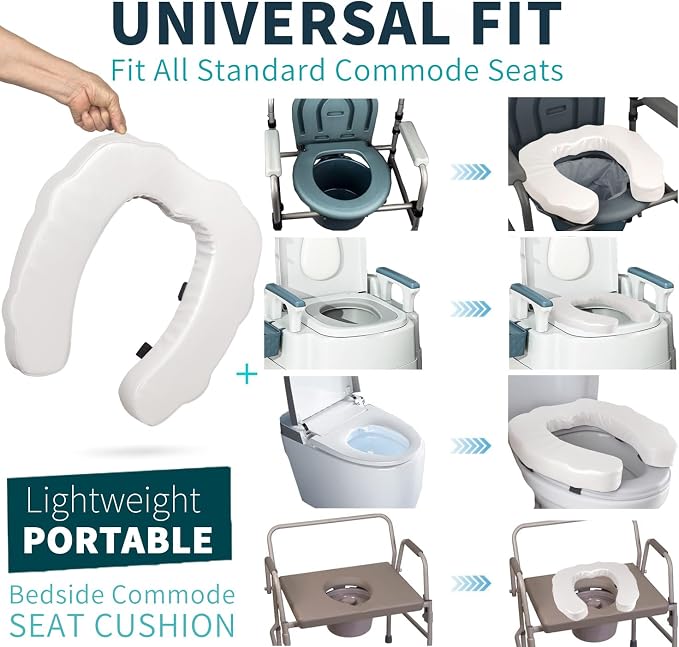 Almohadilla Elevadora de Inodoro en Forma de U de 2 Pulgadas miniatura 5