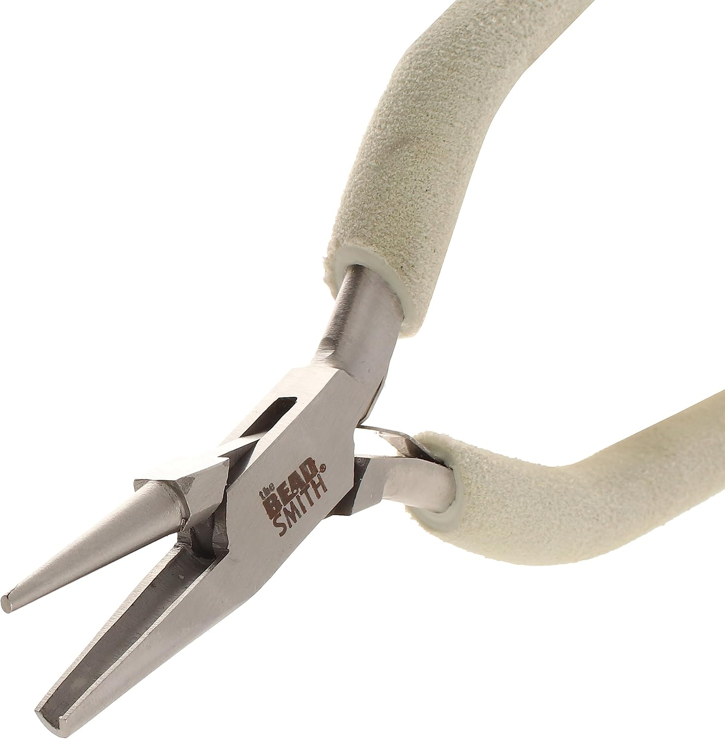 The Beadsmith Concave (Hollow)/Round Nose Pliers – Wire Elements Series – 6.25” (159mm) – Steel Jaws & Double-Leaf Springs – European Design & Quality – Tool for Looping, Bending & Jewelry Making