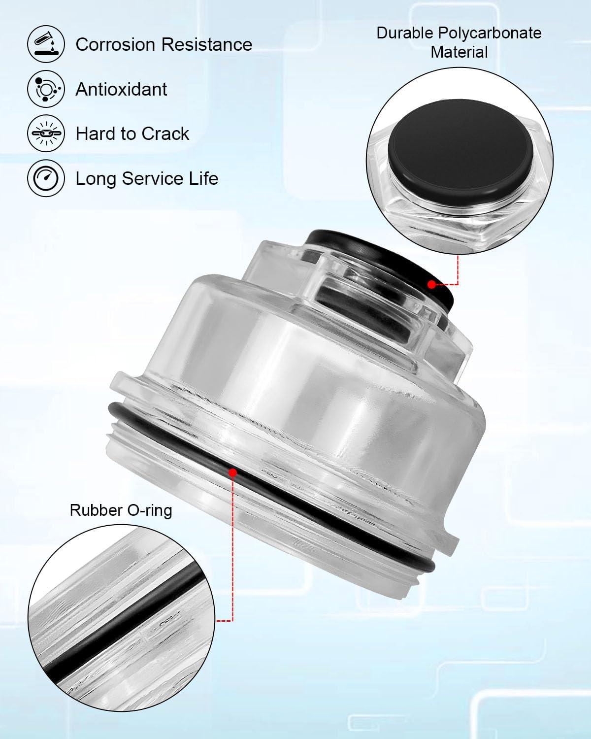 2 Pcs Hub Oil Cap Kit 3 3/4" Threads Diameter Fits for AL-KO and Hayes axles 10K-16K, Essential Oil Cap Replace K71-859-00 K568220 with Oil Ring and Rubber Plug
