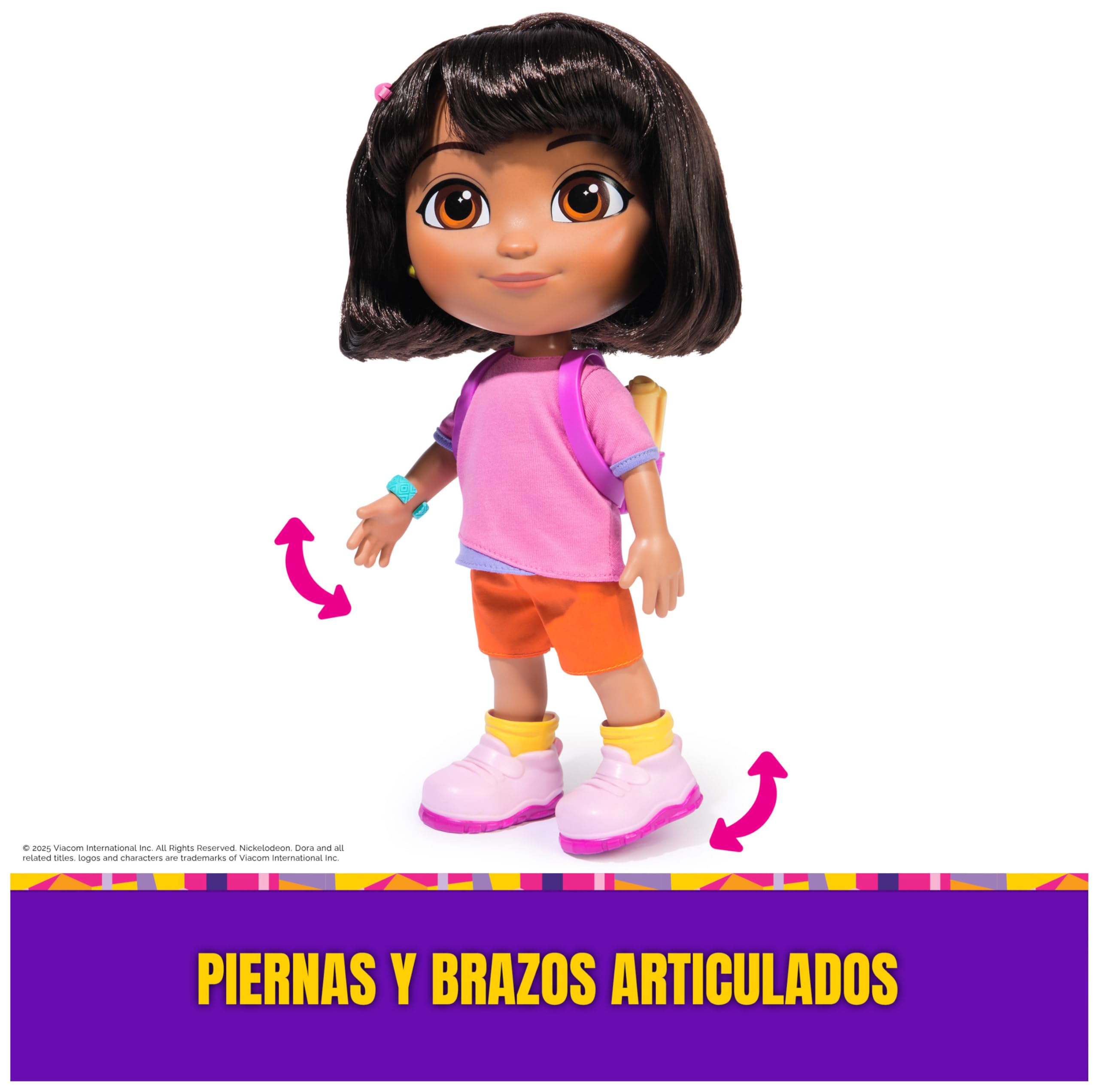 DORA LA EXPLORADORA - Muñeca Dora Canta y Explora: con Canciones, Efectos de Sonido y Frases Bilingües + Accesorios - 6073379 - Juguetes Niña 3 años + - Regalo Niña 3 años + - Juegos Infantiles