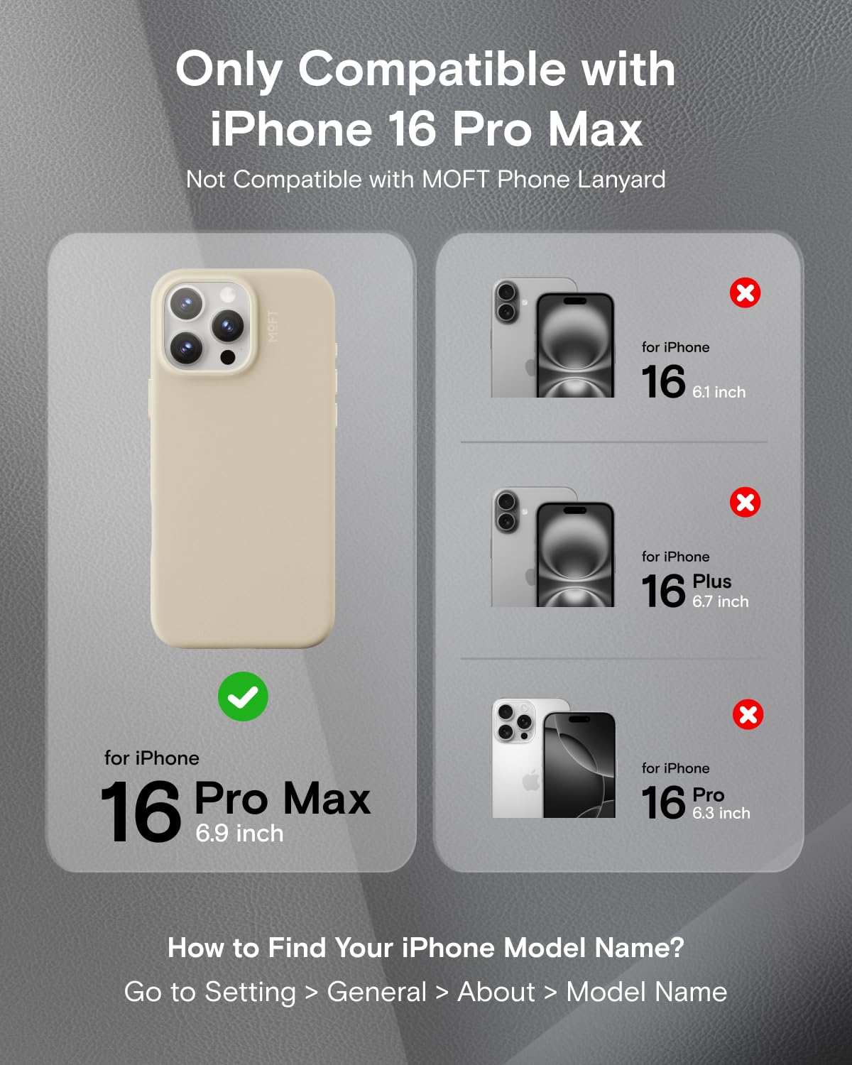 Amazon.com: MOFT Snap Case MOVAS™ for iPhone 16 Pro Max Case