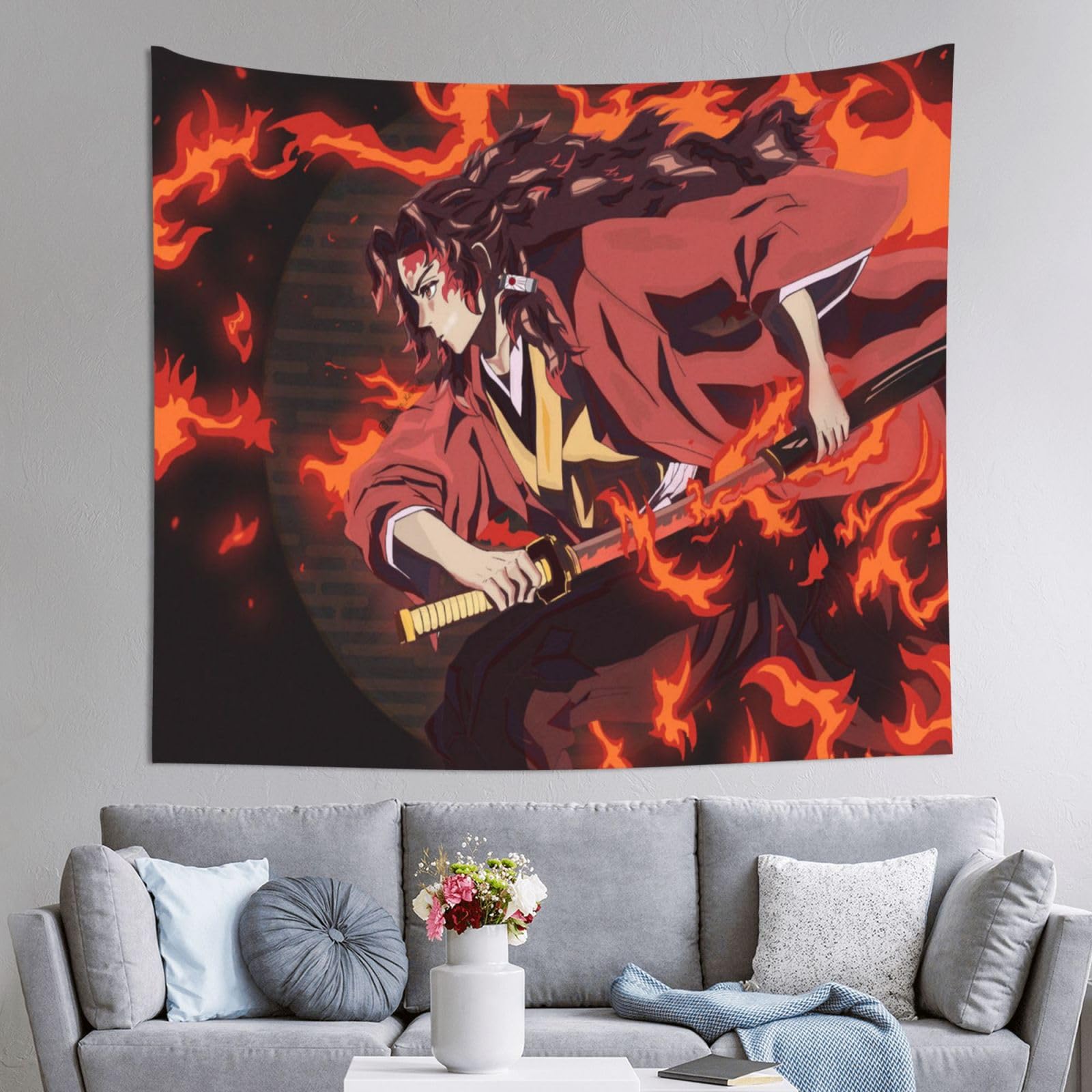 Amazon.co.jp: 継国 縁壱 タペストリー 壁掛け 人気 装飾用品