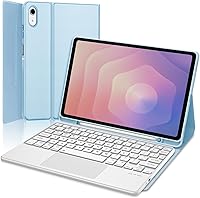 Vista 16 de Combo Touch - Funda con teclado táctil para Samsung Galaxy Tab S10 FE/S10 Lite/S9 FE de 10.9 pulgadas, teclado retroiluminado desmontable magnético