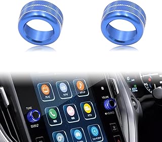 for Subaru Ascent/Crosstrek/Impreza/Legacy/Outback/WRX (2020-2024) Screen Knob Cover, Automotive Decoration (Blue)