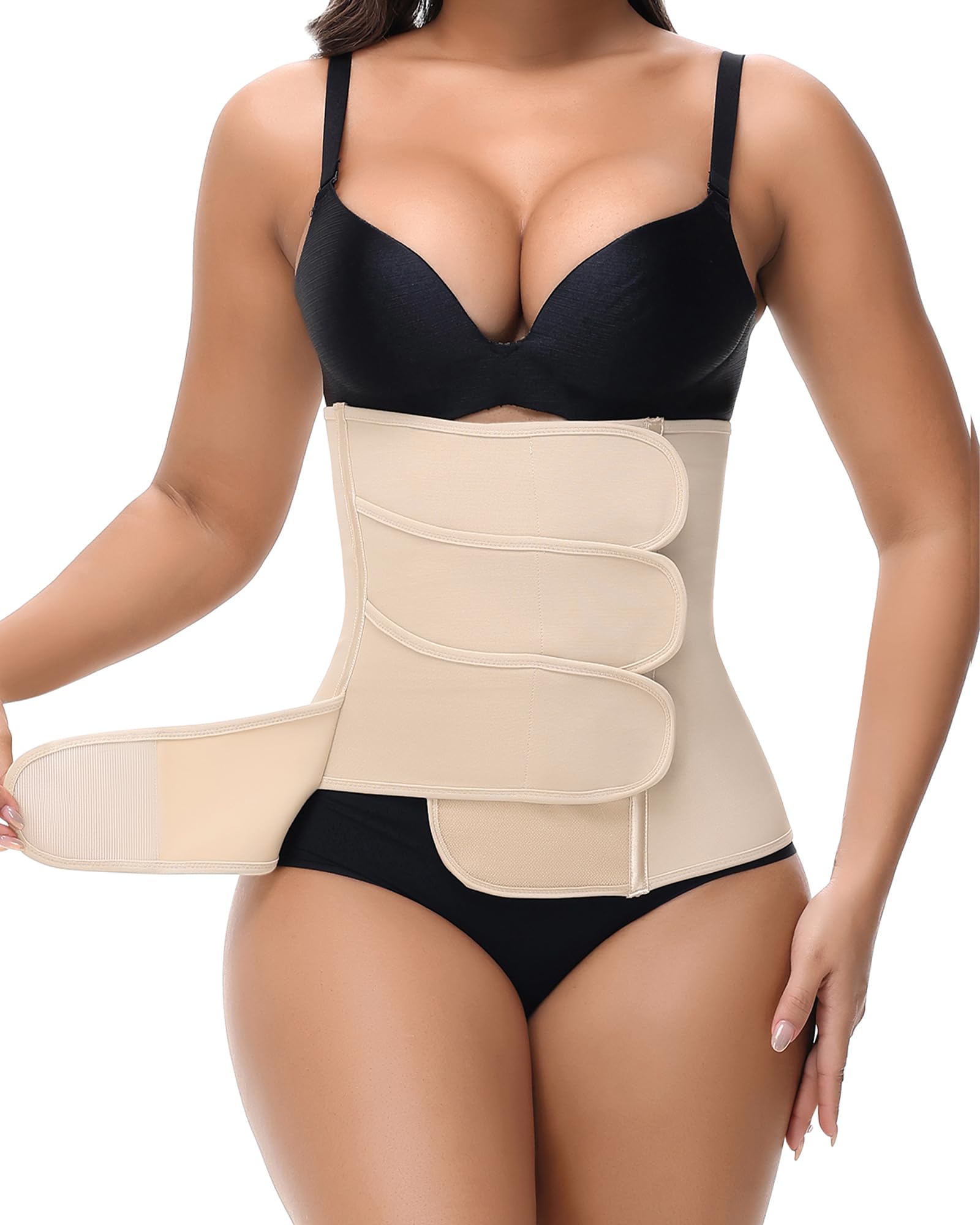SHAPSHE Postpartum Belly Band Adjustable Wrap for Abdomen Compression