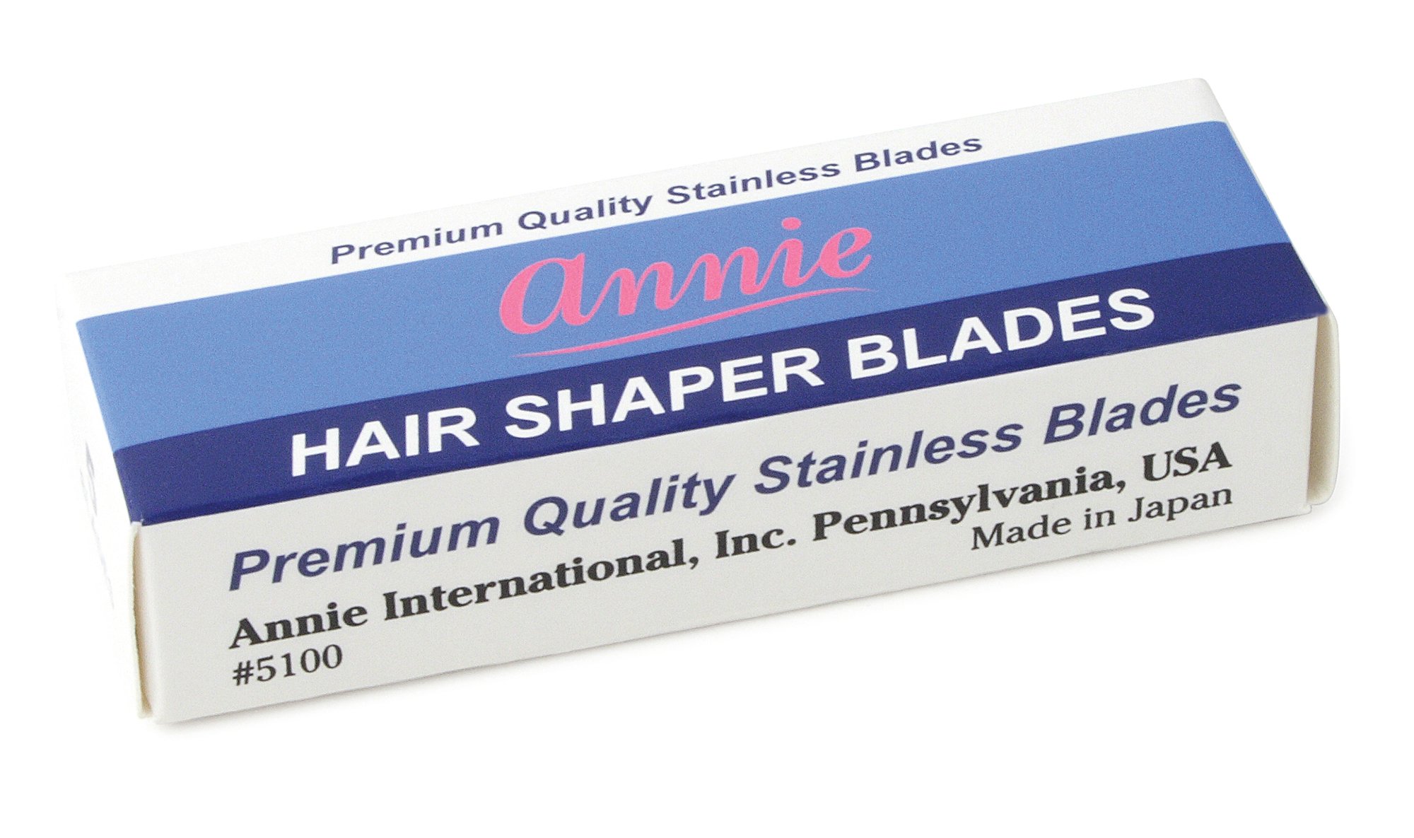 Annie Hair Shaper, 5100 Stainless Steel Blades - 60 Count