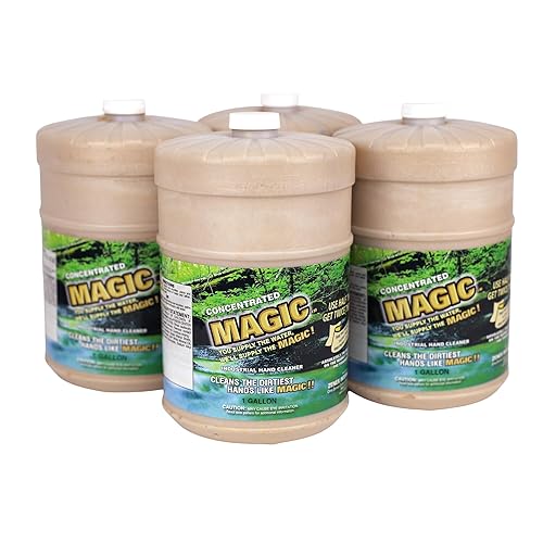 Zenex Magic Hand Soap - Limpiador industrial de manos para mecánicos de automóviles, jabón de tiendalimpiadores de cáscara de nuez para eliminar