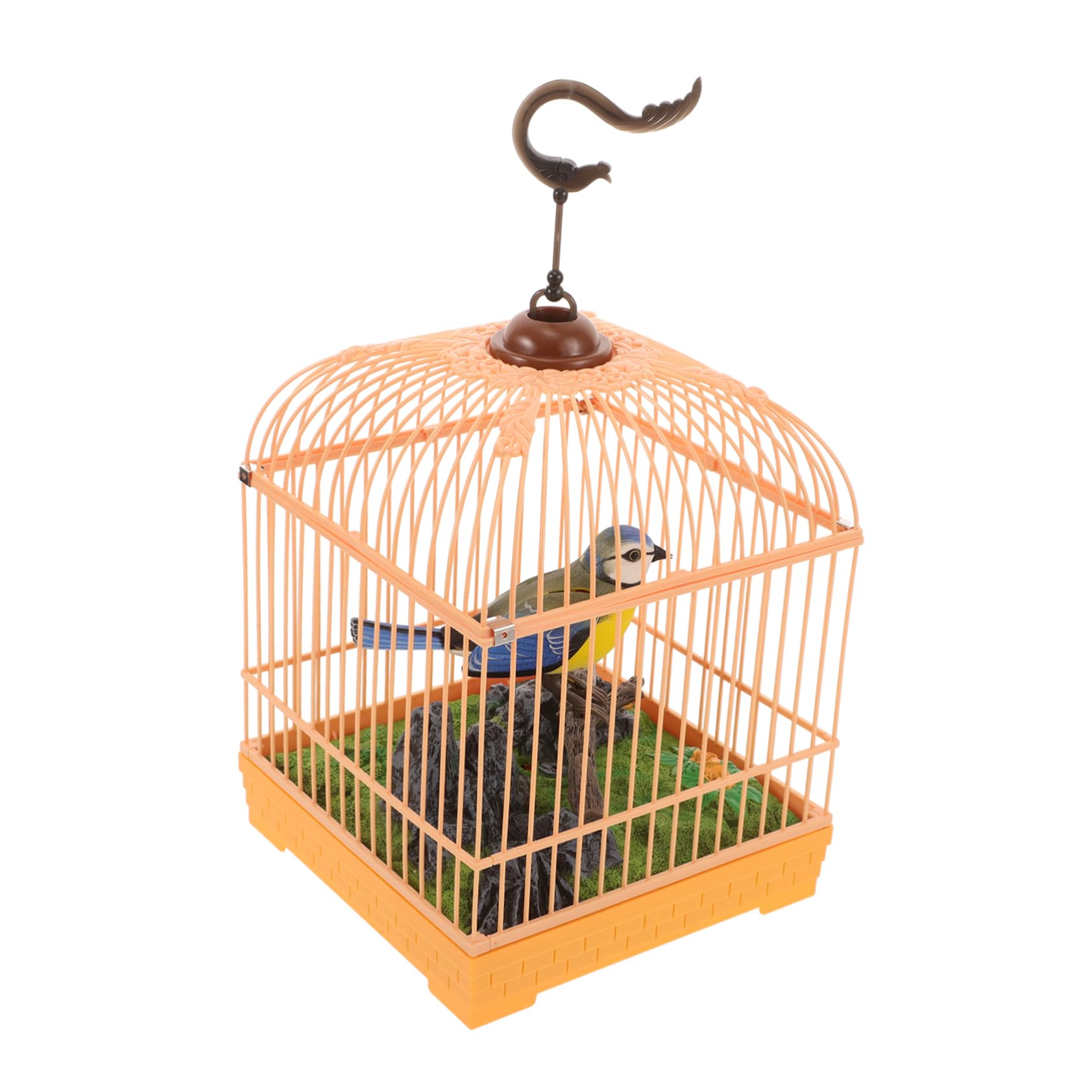 Juguete Eléctrico para Jaula De Pájaros Realista con Movimiento Entretenimiento Portátil