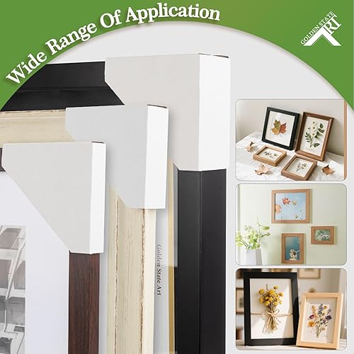 Miniatura 14 de Golden State Art - Protector de esquina para marco de fotos (cartón, ajustable, 48 unidades)